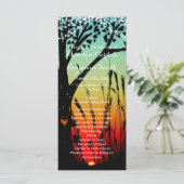 Sjabloon Rustige Boom Sunset Lights Wedding Progra (Staand voorkant)