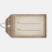 Sjabloon - Rustige Labels voor het oprukken van de Cadeaulabel (Achterkant Horizontaal)