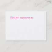 Sjabloon Salon Business Profile Card Afsprakenkaartje (Achterkant)