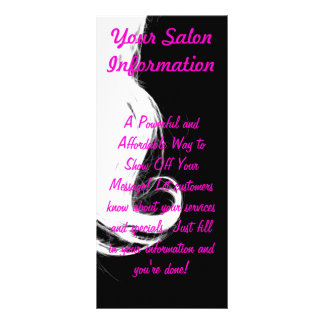 sjabloon salon-rackkaart reclamekaart