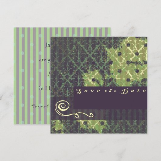 Sjabloon Save the Date (Voorkant / Achterkant)