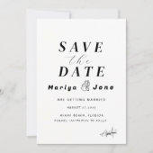 Sjabloon Save the Date Dubbelzijdig, Uitnodiging (Voorkant)