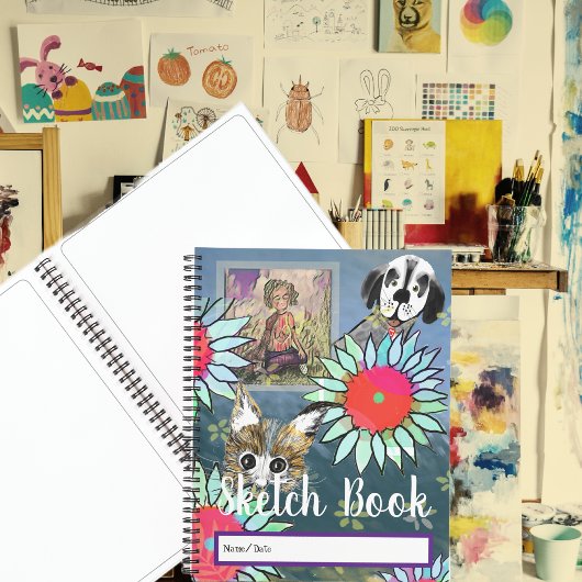 Sjabloon Schetsboek Teksten en kunstwerken aanpass Notitieboek