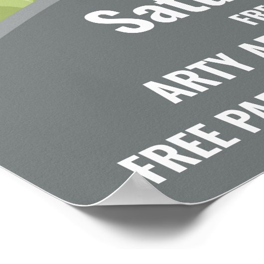 sjabloon schoolbeurs PTO-zomerfair Flyer Poster (Hoek)