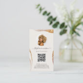 Sjabloon Schoonheid Estheticus Social Media Busine Contactkaartje (Staand voorkant)