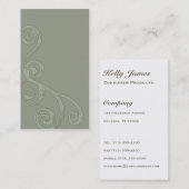 Sjabloon Schuine rand Visitekaartje (Voorkant / Achterkant)