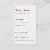 Sjabloon Schuine rand Visitekaartje (Achterkant)