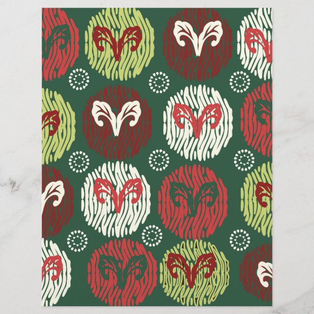 Sjabloon scrapbookpapier met cirkels (Voorkant)