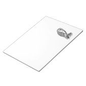 Sjabloon  screech Owl Bird Illustrator Notitieblok (Schuin)