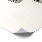 Sjabloon  screech Owl Bird Illustrator Poster (Hoek)