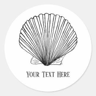 Sjabloon Seashell Sticker