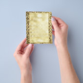 Sjabloon Sequin Gold Bokeh Flyer (Hand)