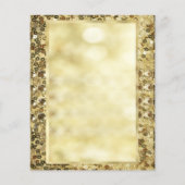 Sjabloon Sequin Gold Bokeh Flyer (Achterkant)