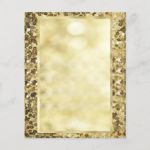  Sjabloon Sequin Gold Bokeh Flyer