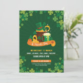 Sjabloon Sint-Patrick's Day Uitnodiging (Staand voorkant)