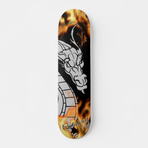 Sjabloon skateboards, draak persoonlijk skateboard