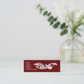 Sjabloon Skinny Profile Card - Dragon Mini Visitekaartje (Staand voorkant)