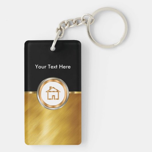 Sjabloon Sleutelhanger onroerend goed van klasse (achterkant)