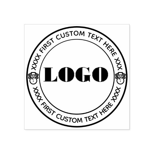 Sjabloon slogan website voor kerstbusiness logo rubberstempel (Afrduk)