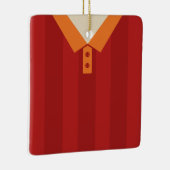  Sjabloon Sports Jersey Keramisch Ornament (Rechts)