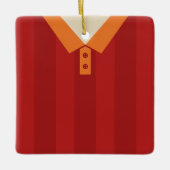  Sjabloon Sports Jersey Keramisch Ornament (Voorkant)