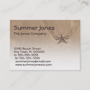 Sjabloon Star-gevulde dagprofielkaart Visitekaartje