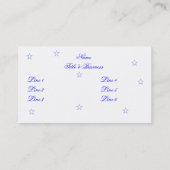 Sjabloon Star Profile Cards Visitekaartje (Achterkant)