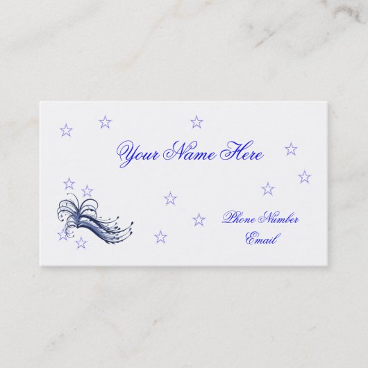 Sjabloon Star Profile Cards Visitekaartje (Voorkant)