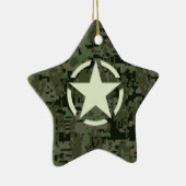 Sjabloon Ster Digitale Wildernis Keramisch Ornament (Rechts)