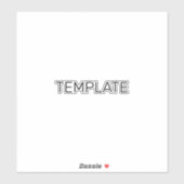 SJABLOON STICKER (Vel)