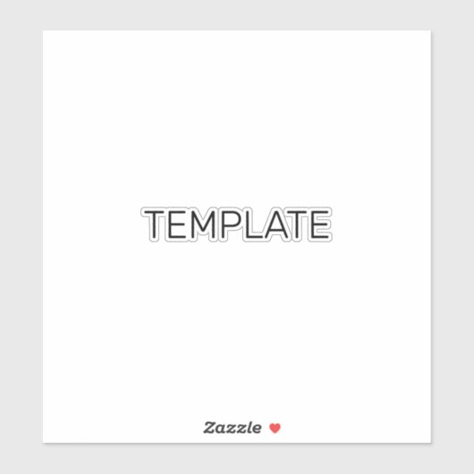 SJABLOON STICKER (Vel)