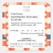 Sjabloon Sticker met kattenvoedseletiket (Voorkant)