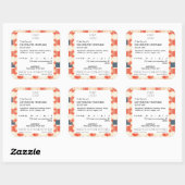 Sjabloon Sticker met kattenvoedseletiket (Vel)