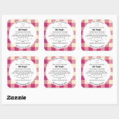 Sjabloon Sticker met kattenvoedseletiket (Vel)