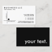 sjabloon straatkaart visitekaartje (Voorkant / Achterkant)