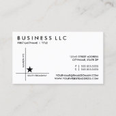 sjabloon straatkaart visitekaartje (Voorkant)