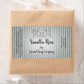 Sjabloon  stripe-koudeproces zeep-label etiket (Insitu)