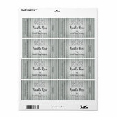 Sjabloon  stripe-koudeproces zeep-label etiket (Full Sheet)