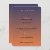 Sjabloon Sunset Menu (Voorkant / Achterkant)