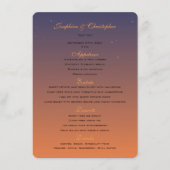 Sjabloon Sunset Menu (Voorkant)
