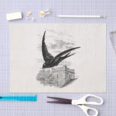 Sjabloon  SWallow Bird Illustration  Tissuepapier (Craft)
