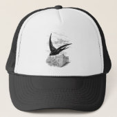 Sjabloon  SWallow Bird Illustration  Trucker Pet (Voorkant)