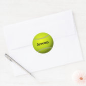 Sjabloon-tafelkleefje met tennis ronde sticker (Envelop)