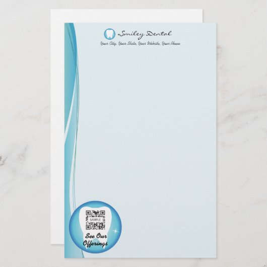 Sjabloon tandheelkunde briefpapier (Voorkant / Achterkant)