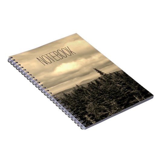 Sjabloon tekst | Landschap Sepia Notitieboek (Rechterzijde)