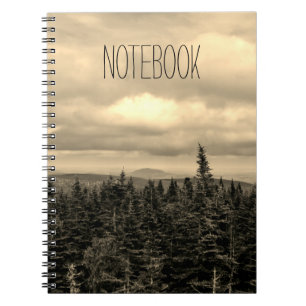 Sjabloon tekst Landschap Sepia Notitieboek