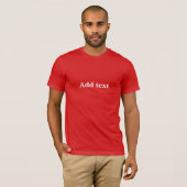 Sjabloon, Tekst toevoegen om te personaliseren. T-shirt (Voorkant volledig)