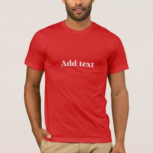 Sjabloon, Tekst toevoegen om te personaliseren. T-shirt (Voorkant)