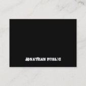 Sjabloon tekst zwart-wit en wit visitekaartje (Voorkant)