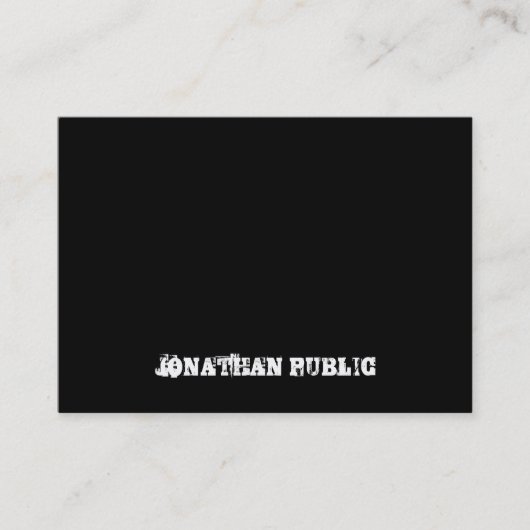 Sjabloon tekst zwart-wit en wit visitekaartje (Voorkant)